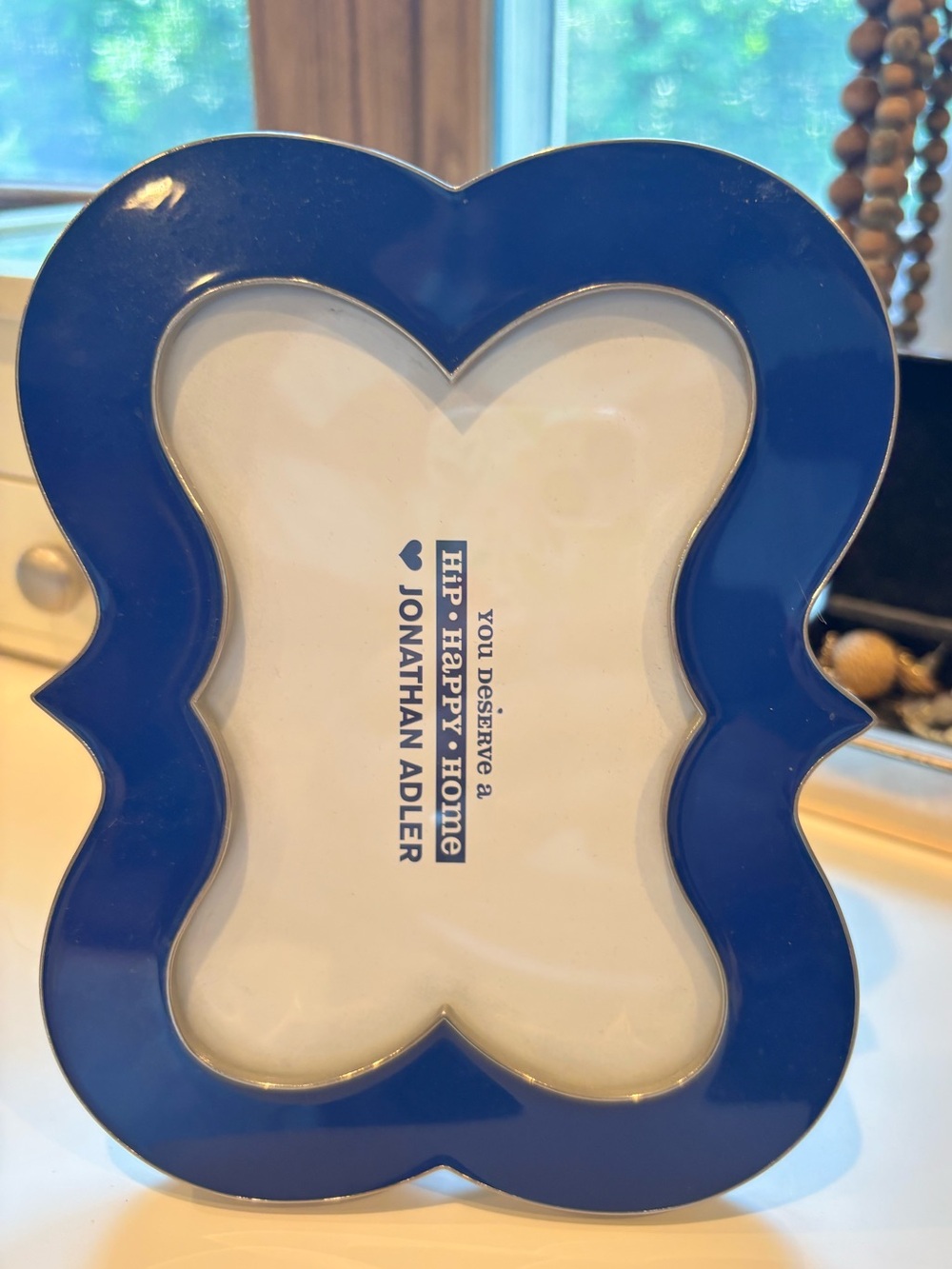 Jonathan Adler Blue Enamel Photo Frame